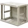 DSIT armario servidor de pared 9U con puerta de cristal, blanco, 600x450x500 mm