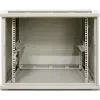 DSIT armario servidor de pared 9U con puerta de cristal, blanco, 600x450x500 mm