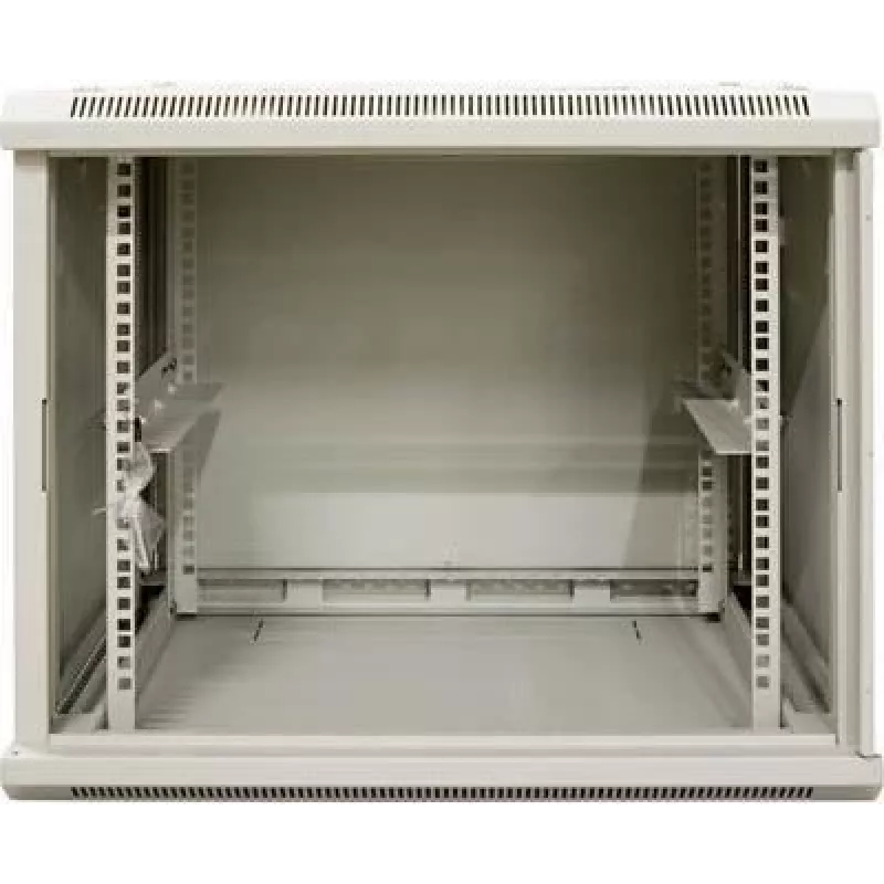 DSIT armario servidor de pared 9U con puerta de cristal, blanco, 600x450x500 mm