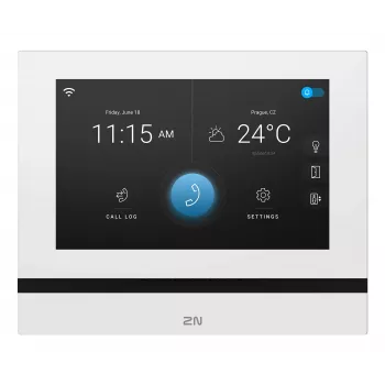2N Indoor View Wi-Fi 7 inch pantalla táctil estación interior, blanco