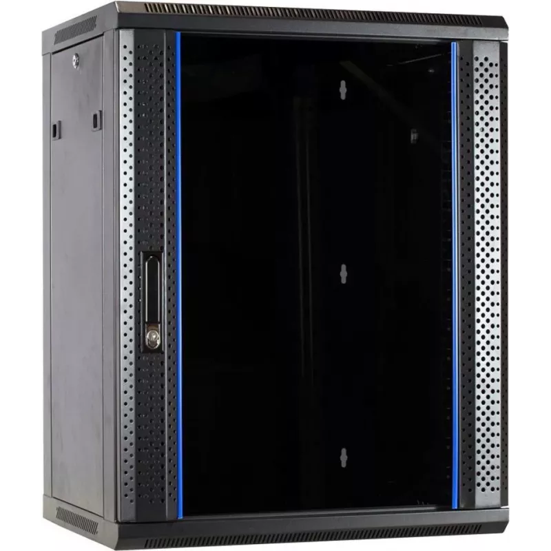 DSIT DS6415 armario servidor de pared 15U con puerta de cristal, 600x450x770 mm, negro