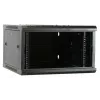 DSIT armario servidor de pared 6U con puerta de cristal, 600 x 600 x 368 mm, negro