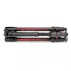 Trípode de viaje de aluminio Manfrotto MKBFRTA4RD-BH Befree de 4 secciones con rótula, rojo