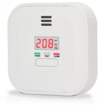 Detector de monóxido de carbono Alecto COA4010 con pantalla LCD