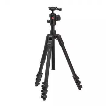 Trípode de aluminio Manfrotto Befree de 4 secciones con rótula 494 (MKBFRLA4FB-BH)