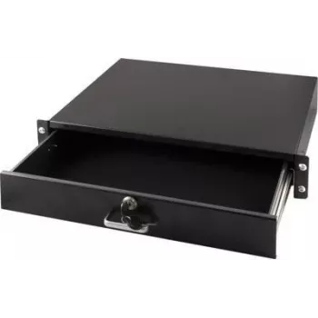 Cajón portadocumentos con cerradura DSIT 2U para racks de 19