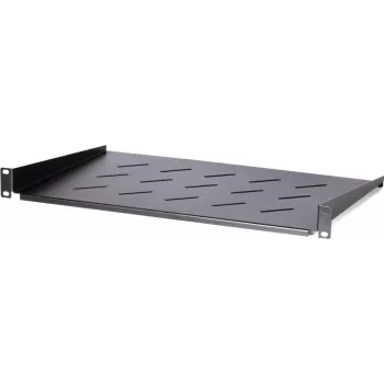Estante fijo DSIT DS-FH1U250 1U para armarios de pared de 450 mm de profundidad, 250 mm de profundidad, carga 25 kg, negro