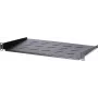 Estante fijo DSIT DS-FH1U250 1U para armarios de pared de 450 mm de profundidad, 250 mm de profundidad, carga 25 kg, negro