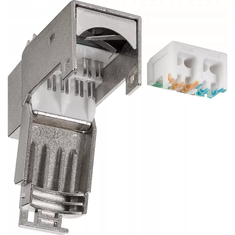 DS-IT CAT6 STP Keystone Jack módulo RJ45 sin herramientas