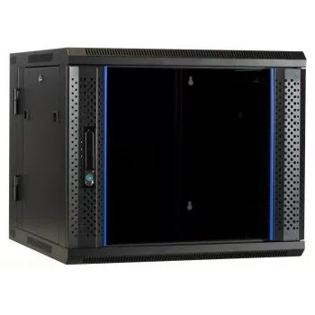 DSIT DS6609-DOUBLE Armario servidor de pared reversible con puerta de cristal, 600 mm de ancho