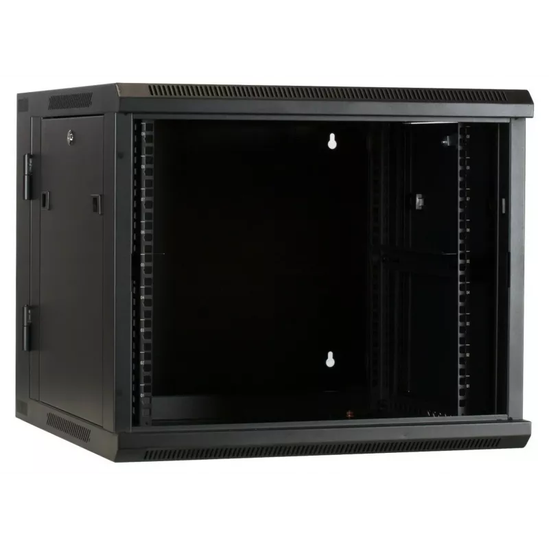 Armario de servidor reversible de montaje en pared DSIT DS6609-DOUBLE con puerta de cristal, 600 mm de ancho