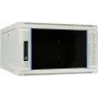 DSIT Armario servidor de pared 6U con puerta de cristal, blanco, 600x600x368 mm