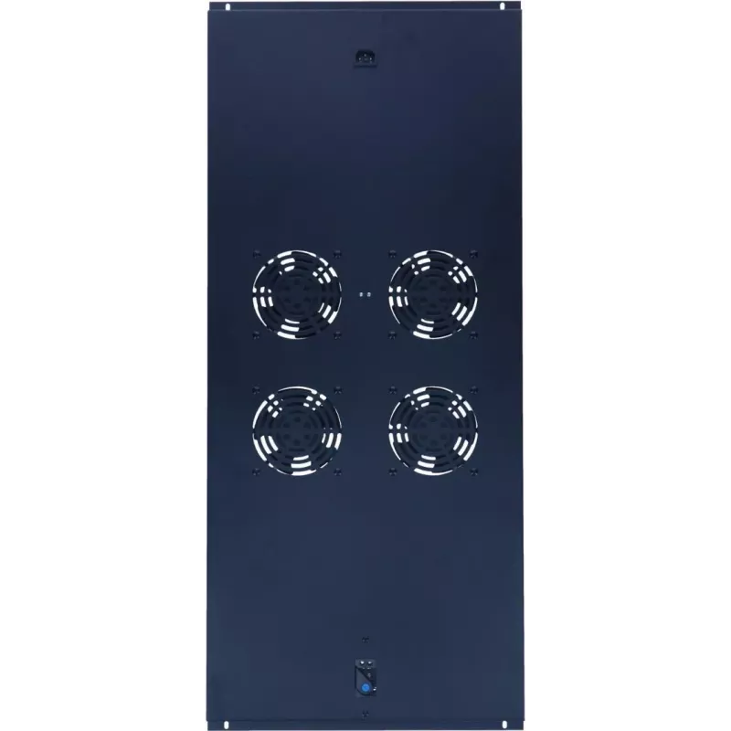 DSIT DS-FT120 Unidad de ventilador de techo para racks servidor de 1200mm - 4 ventiladores con termostato, 480 m³/h, 230V, negro