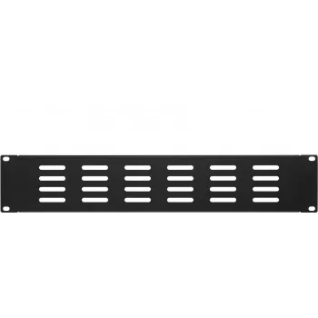 DSIT Panel ciego perforado 19 inch 2U negro (DS-Blind2-perf)