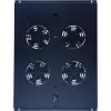 DSIT DS-FT80 Unidad de refrigeración de 4 ventiladores para rack servidor con termostato para armarios de 800 mm de profundidad, 1U, 230V, negro