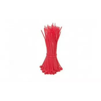 DSIT Bridas de nailon rojas de 200mm - pack de 100 (kb_200mm_rood)