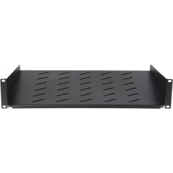 DSIT DS-FH2U450 Estante fijo 2U para armarios de pared de 600 mm de profundidad, 450 mm de profundidad, negro