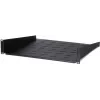 DSIT DS-FH2U450 Estante fijo 2U para armarios de pared de 600 mm de profundidad, 450 mm de profundidad, negro