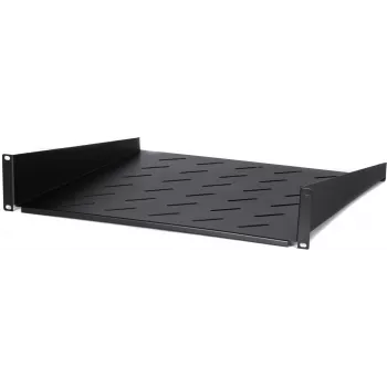 DSIT DS-FH2U450 Estante fijo 2U para armarios de pared de 600 mm de profundidad, 450 mm de profundidad, negro