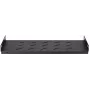 DSIT DS-FH45 Estante fijo para armarios de pared de 450 mm de profundidad, 1U, negro
