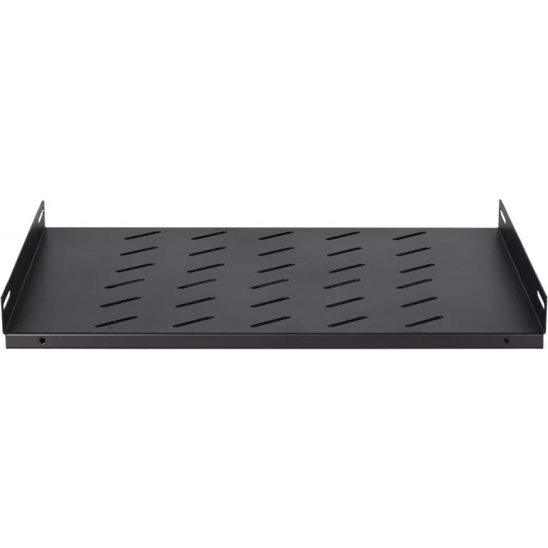DSIT DS-FH60Wand Estante fijo 1U para armarios de pared de 600 mm de profundidad, 25 kg de carga, negro