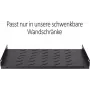 DS-IT Estante fijo para armarios de pared abatibles de 600 mm de profundidad, 1U, gris claro
