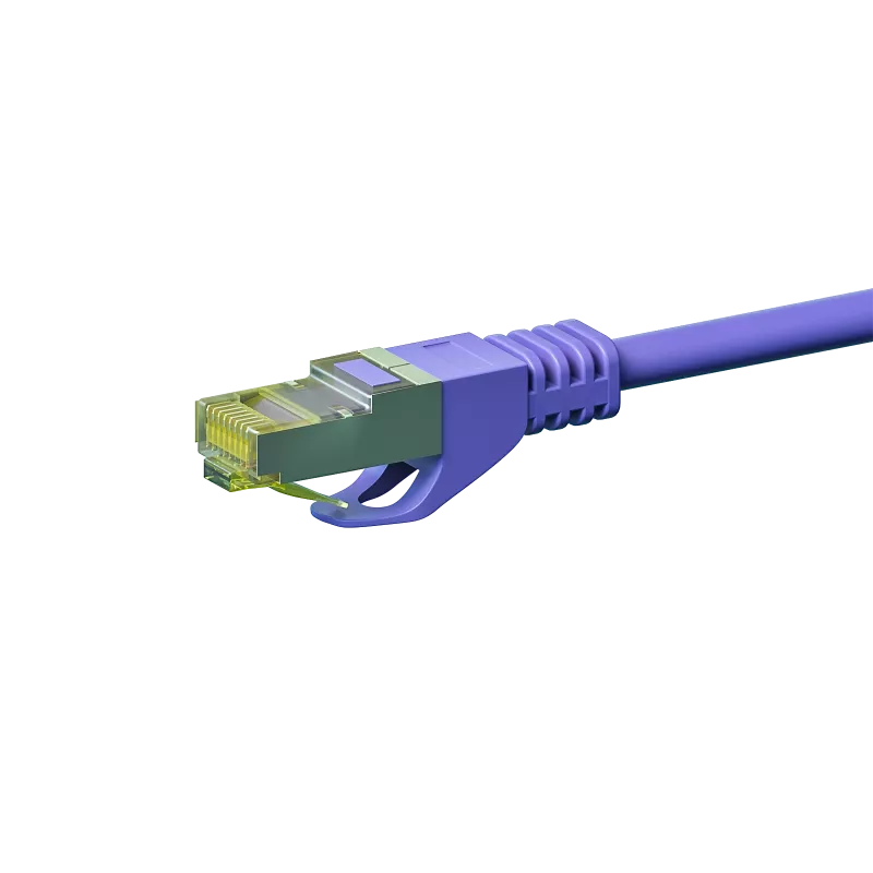 DSIT Cable de parcheo de red Cat.7 S/FTP PiMF RJ45, violeta, 10m (DC-78-100)
