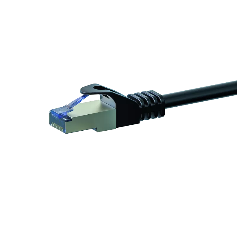 DSIT cable de red patch CAT 6a S/FTP LSOH, 15 m, negro
