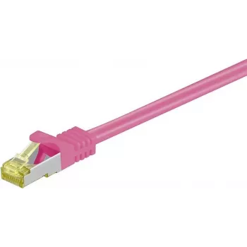 DSIT cable de red Cat.7 S/FTP PiMF RJ45, rosa, 20 m