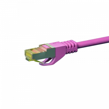 DSIT cable de red Cat.7 S/FTP PiMF RJ45, rosa, 20 m