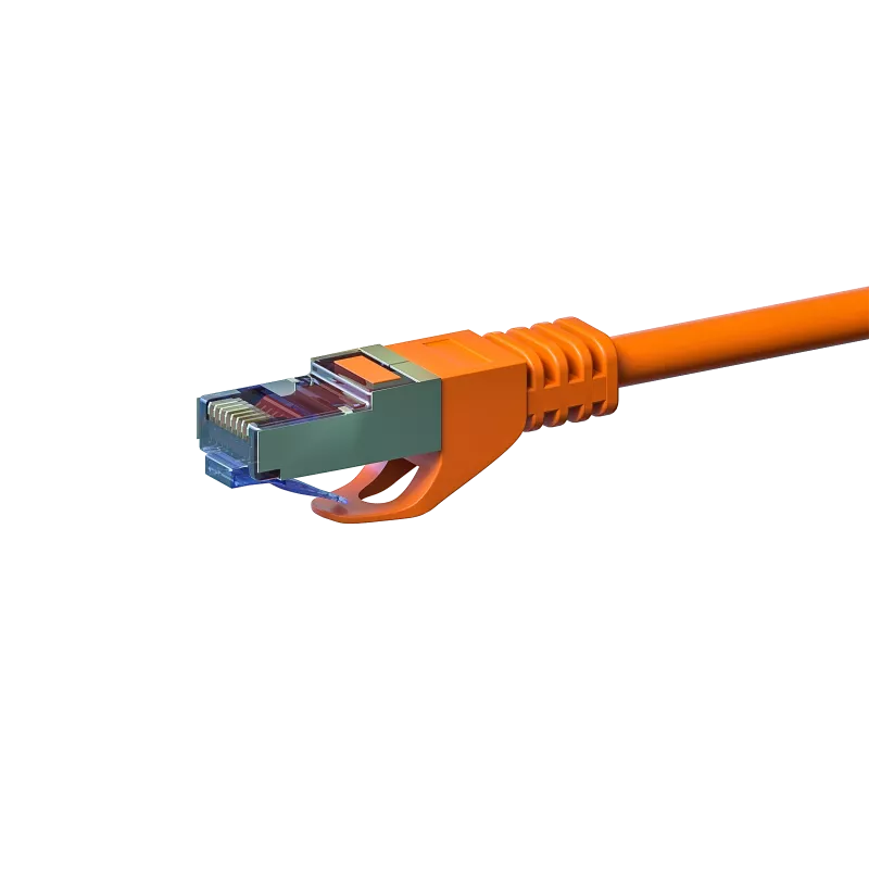 DSIT cable de red CAT 6a S/FTP LSOH 1 m naranja