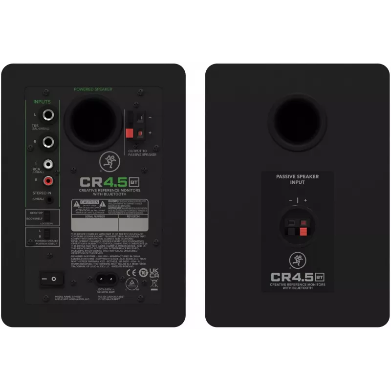 Mackie CR4.5BT monitores multimedia activos de 2 vías con Bluetooth (par)