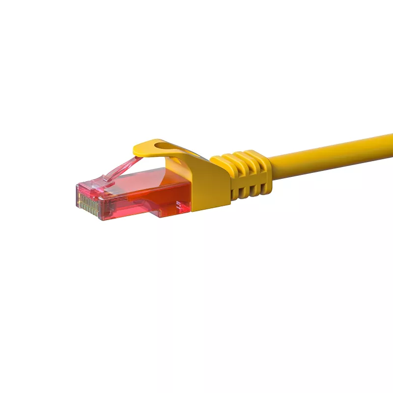 Cable de red DSIT DC-67-100 CAT6 U/UTP, 10 m, amarillo, 100 % cobre