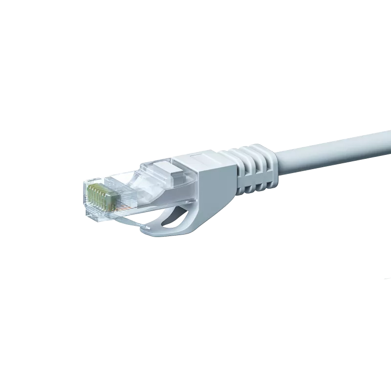 Cable de red Ethernet patch DSIT CAT5e U/UTP, 0,25 m, blanco, 100% cobre, RJ45, Gigabit