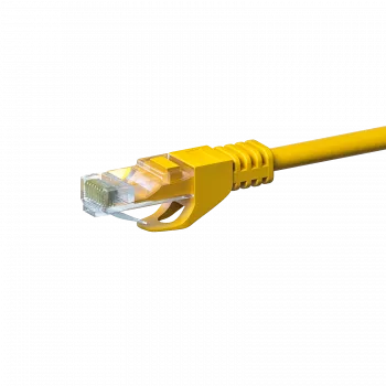 Cable de red patch DSIT CAT5e U/UTP, 1 m, amarillo, 100% cobre, RJ45, Gigabit Ethernet
