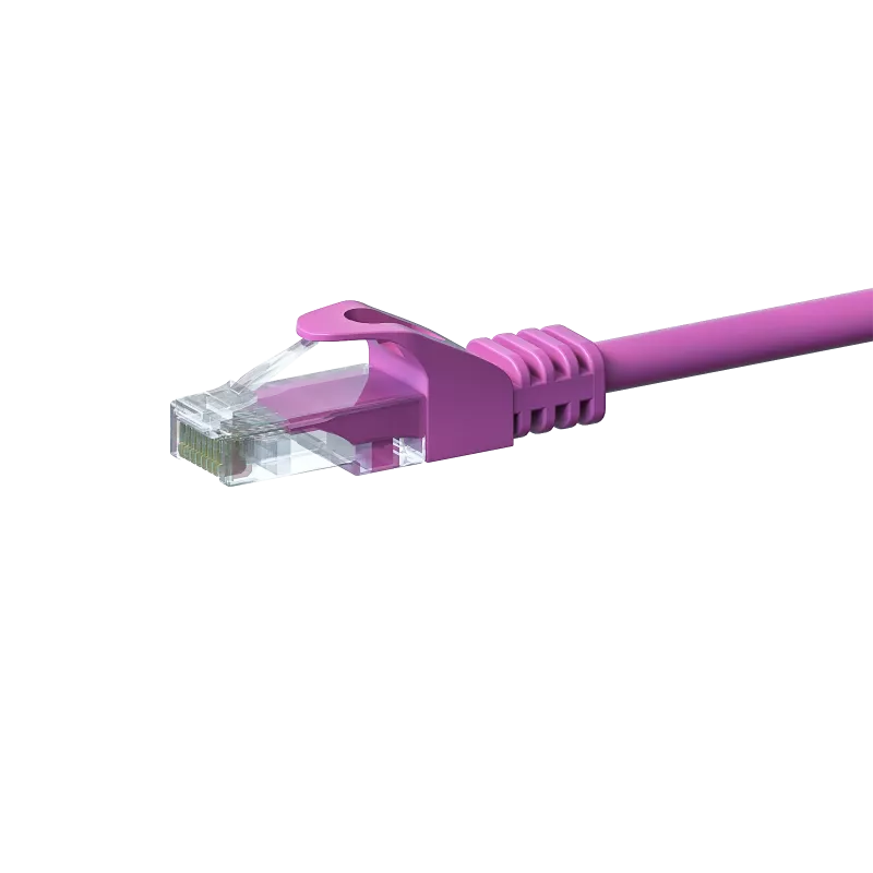 Cable de red DSIT CAT5e U/UTP, 1 m, rosa, 100% cobre (DC-59-010)
