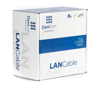 Cable de instalación de red DSIT DANICOM CAT6A S/FTP 100m LSZH Fca a granel