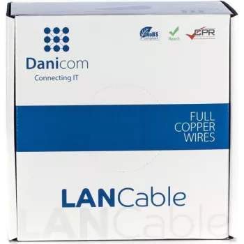 Cable de instalación de red DSIT DANICOM CAT6A S/FTP 100m LSZH Fca a granel