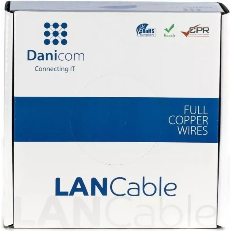 Cable de instalación de red DSIT DANICOM CAT6A S/FTP 50m LSZH Fca