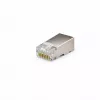 Conector de red DSIT FTP RJ45 CAT5e para hilos flexibles y macizos - pack de 10