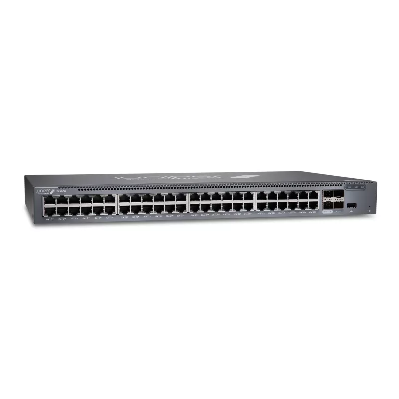Switch gestionable L3 Juniper Networks EX4000-48T de 48 puertos 10/100/1000 con enlaces ascendentes de 10G