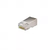 Conector de red DSIT FTP RJ45 CAT6 para cables de conductor macizo - pack de 10