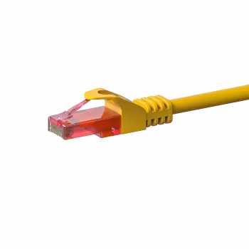 DSIT CAT6 U/UTP cable patch Ethernet, 1m, amarillo, 100% cobre