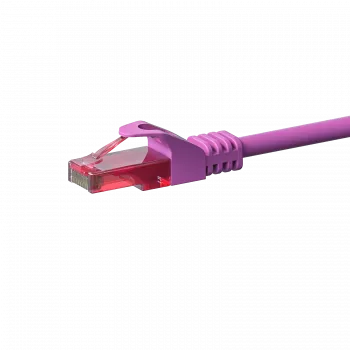 DSIT CAT6 Cable de red, U/UTP, 0,15 m, rosa, 100% cobre (DC-69-001)