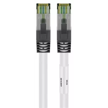 DSIT CAT 8 S/FTP PiMF Cable de red RJ45, blanco, 5 m