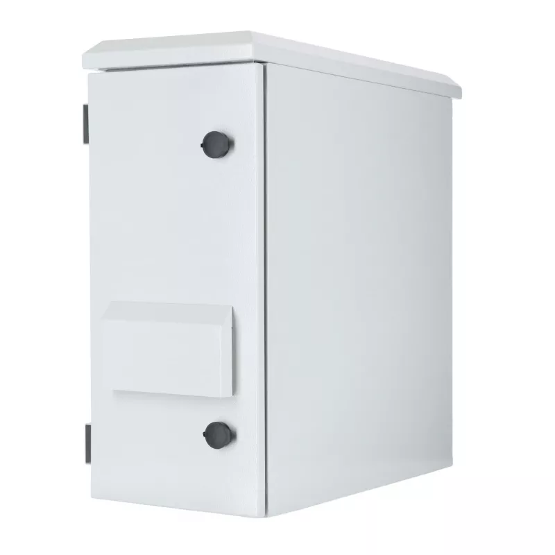 DSIT DS5606WP Armario rack de pared exterior 6U 19 pulgadas IP55, vertical, gris claro