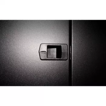 DSIT Armario rack de pared 18U con puerta metálica, 600x450x900 mm, negro