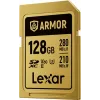 Lexar Professional ARMOR GOLD 128GB SDXC UHS-II V60 tarjeta de memoria (LSDAMGL128G-RNNNG)