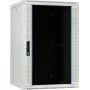 DSIT Armario rack de pared 22U con puerta de cristal, 600x600x1100 mm, blanco