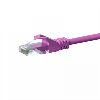 DSIT CAT5e U/UTP Cable de red patch, 0,25 m, rosa, 100% cobre, RJ45, 1 Gbit/s (DC-59-002)